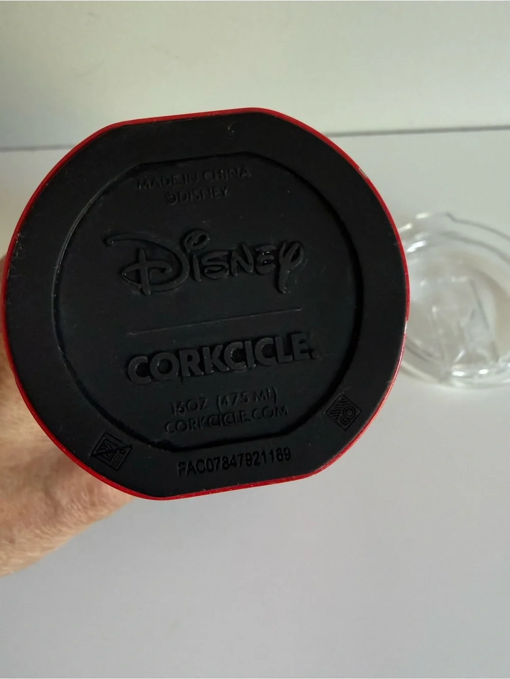 Corkcicle Disney Minnie Mouse Polka Dot Glitter Insulated Tumbler 16 oz Cup